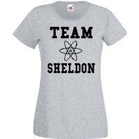 Youth Designz T-Shirt Team Sheldon Damen T-Shirt mit trendigem Motiv von Youth Designz