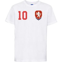 Youth Designz T-Shirt Tschechische Republik Kinder T-Shirt im Fußball Trikot Look mit trendigem Motiv von Youth Designz