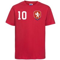 Youth Designz T-Shirt Tschechische Republik Kinder T-Shirt im Fußball Trikot Look mit trendigem Motiv von Youth Designz