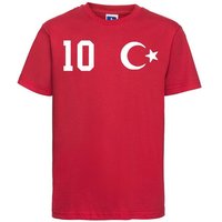 Youth Designz T-Shirt Türkei Kinder T-Shirt im Fußball Trikot Look mit trendigem Motiv von Youth Designz