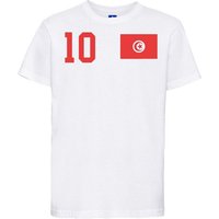 Youth Designz T-Shirt Tunesien Kinder T-Shirt im Fußball Trikot Look mit trendigem Motiv von Youth Designz