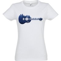 Youth Designz T-Shirt Ukulele Waldmotiv Damen Shirt mit trendigem Frontprint von Youth Designz