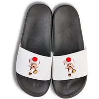 Youth Designz Toad Unisex Badelatschen Flip Flops Badeschuh mit lustigen Logo für Herren und Damen von Youth Designz