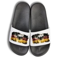 Youth Designz Vintage Germany Unisex Badelatschen Flip Flops Badeschuh mit lustigen Logo für Damen und Herren von Youth Designz