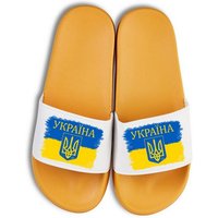 Youth Designz Vintage Ukraine Unisex Badelatschen Flip Flops Badeschuh mit lustigen Logo für Damen und Herren von Youth Designz