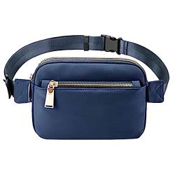 Hüfttaschen Für Rucksäcke für Damen und Herren, Umhängetasche, Gürteltasche mit verstellbarem Riemen, für Workout im Freien, Freizeit, Laufen, Wandern Kleines Schlüsseletui mit (Blue, One Size) von Youyu77