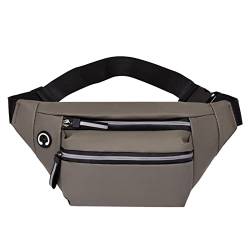 Umhängetaschen Damen Sportlich Männer Fitness Laufen Jogging Gürteltasche Sport Hip Pack Crossbody Geldbörse Boy Fitness Fanny Pack mit Kopfhörerloch Schlüsseletui mit Schlüsselring (Brown, One Size) von Youyu77