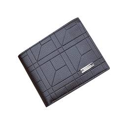 Youyu77 Brieftasche Herren Klein Mit Kette Mode Einfache Streifen Kurze Brieftasche Frauen Männer Offene Geldbörse Mehrere Kartenfächer Clutch Bag Schlüsseltasche (A, One Size) von Youyu77