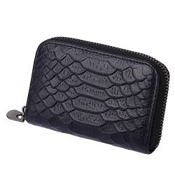 Youyu77 Kleine Geldbörsen Damen Gelb Fashion ID Long Wallet Solid Color Serpentine Frauen Haspe Geldbörse Mehrere Kartenfächer Clutch Bag Handytasche Schlüsselgeldbörse mit (Blue, A) von Youyu77