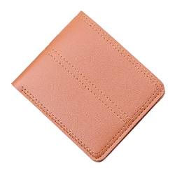 Zwei Geldbörsen Damen Eva Fashion Men ID Short Wallet Solid Color Bag Oepn Purse Multiple Card Slots Clutch Bag Schlüssel-Multifunktionsgeldbörse (Coffee, One Size) von Youyu77