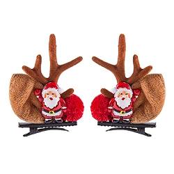 Geweih Kleine Modeschmuck Pulver Paar Kreative Weihnachten Gold Haarnadel Weihnachtshaarnadel Ein Geschenk Zuhause DIY Haarspangen Krokodil (I) von Yowablo
