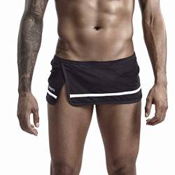 Yowablo Herren Sport Shorts Laufshorts Kurze Running Sporthose Fitness Zuhause Hosen (M,Schwarz) von Yowablo