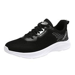 Yowablo Paar Modelle Herren Frühling und Herbst koreanische Version Atmungsaktive leichte Studenten Laufschuhe Mesh Sport Freizeitschuhe Herren Schuhe Leder Schwarz Business von Yowablo