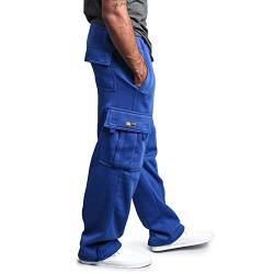 Herren Jogginghose Hose Cargo Hose Freizeithose Baumwolle Sporthose Casual Trainingshose Elastische Taille mit Kordelzug Sweatpants Herren mit Taschen Männer Fashion Streetwear von YpingLonk