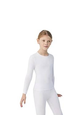 Ysabel Mora Kids White Thermal T-Shirt In Size 10 Years White von Ysabel Mora