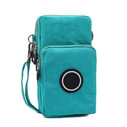 Ysoom Phone Tasche, Multifunktionale Handy Tasche 3 Schichten Crossbody Schulter Mini Handtasche wasserdicht Nylon Wristlet Purse 17 * 9 * 9 cm von Ysoom