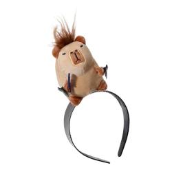 Ysvnlmjy Niedliches Capybara-Stirnband, Cartoon-Make-up, Gesichtsreinigung, Stirnband, Dekoration, multifunktionales Gesichtswaschwerkzeug für Gesichtswäsche, Hautpflege, Sport, Dusche, Make-up von Ysvnlmjy