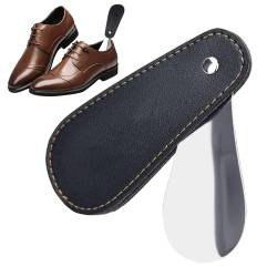 Ysvnlmjy Tragbarer Schuhlöffel – Taschen-Schuhlöffel mit PU-Leder – Schuhhelfer-Werkzeug für Reisen, Stiefel-Schuhlöffel für Männer, Frauen, Kinder von Ysvnlmjy