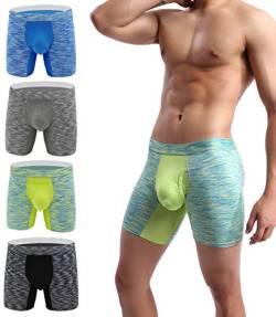 YuKaiChen Herren-Boxershorts, kein Hochrutschen, 4er-Pack (N1118), X-Large von YuKaiChen