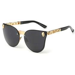 Yuandongxing Skull Sonnenbrillen Vintage Shades Metallrahmen Gothic Fashion Damen Sonnenbrille UV400 von Yuandongxing