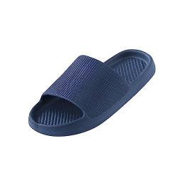 Damen Hausschuhe Herren Super Weich Schuhe Sandalen rutschfeste Badeschuhe Bequem Badelatschen Eva Badeschlappen Cozy Slides Slippers Unisex Schlappen (Dark Blue-b, 42-43) von YueYue