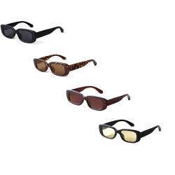 YueYue Vintage Polarisierte Oval Sonnenbrille, irregulär Sunglasses für Woman, Sonnenbrille für Damen und Herren, Party Sonnenbrille, Hochzeits Accessoires 90er Retro Sunglasses Woman UV400 von YueYue