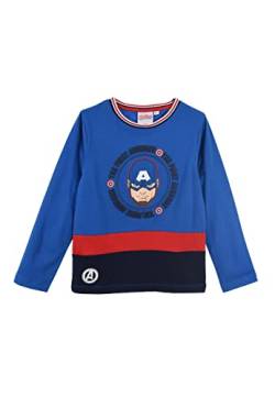 Avengers Captain America Black Panther Kinder Jungen Langarmshirt Longsleeve Langarm-T-Shirt von Yuhu.kids
