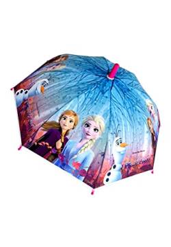 Yuhu.kids Frozen - Die Eiskönigin Anna und Elsa Kinder-Regenschirm Stock-Schirm von Yuhu.kids