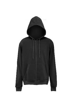 Yuka Herren-Strick-Hoodie mit Reißverschluss Polyester SCHWARZ Größe XXL von Yuka