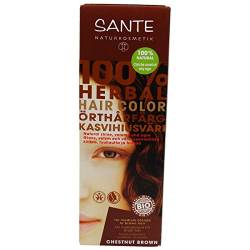 SANTE - Pflanzen-Haarfarbe - Maronenbraun - Ohne Peroxide & Ammoniak - Ohne synthetische Farbstoffe - Vegan von Yumi Bio Shop