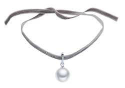 Yumilok Frauen Damen Mädchen Choker Kette Halskette mit Perlen Anhänger Schwarz Samt Halsband Halsband Schön Geschenk von Yumilok