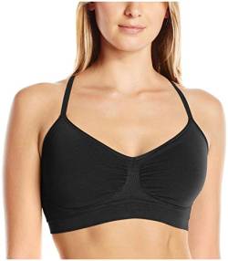 Yummie Damen Emmie Seamless Cami-BH mit T-Rücken und bequemer Passform Shapewear-Oberteil, schwarz, Medium-Large von Yummie