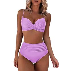 YunYoud Damen Böhmen Badeanzug Frau Mode Bikini Set Frauen Drucken Bademode Hochdrücken Gepolstert BH + Badeshorts 2 Stück Strandkleidung Sätze von YunYoud