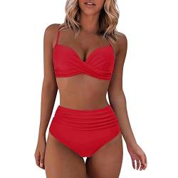 YunYoud Damen Böhmen Badeanzug Frau Mode Bikini Set Frauen Drucken Bademode Hochdrücken Gepolstert BH + Badeshorts 2 Stück Strandkleidung Sätze von YunYoud