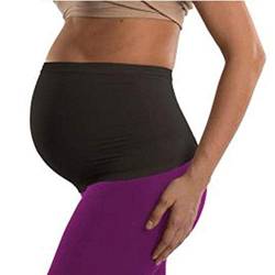 Yunobi Schwangerschaftsgürtel – Schwangerschafts- und Postpartum-Bauchband, Schwangerschaftsunterstützung, Bauchgürtel für Schwangerschaft, Schwangerschafts-Hosenverlängerung Gr. 85, Schwarz von Yunobi