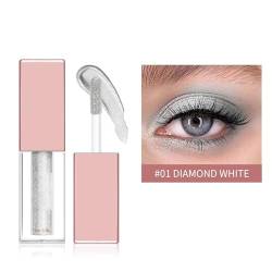 Glitzer Flüssig Lidschatten, Glitzer Liquid Lidschatten, Diamond Glitter Eyeliner Liquid, Waterproof Long-lasting Quick Drying Lidschatten Makeup Für Cosplay Party Makeup Geschenk für Frauen von Yunyahe