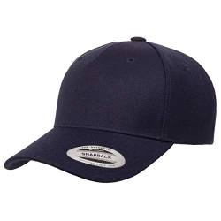 Yupoong Herren YP Classics 5-Panel Premium Curved Visor Snapback Cap Verschluss, Navy, Einheitsgröße von Yupoong