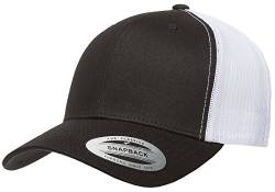 Yupoong Herren YP Classics Retro Trucker Cap 2-Tone Mütze, schwarz/weiß, Einheitsgröße von Yupoong