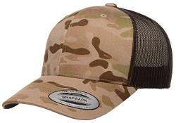 Yupoong Unisex Yp Classics Multicam Retro Trucker Cap Verschluss, Arid/Brown, Einheitsgröße von Yupoong