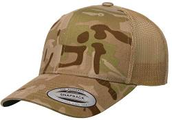 Yupoong Unisex Yp Classics Multicam Retro Trucker Cap Verschluss, Arid/Hellbraun, Einheitsgröße von Yupoong