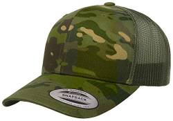 Yupoong Unisex Yp Classics Multicam Retro Trucker Cap Verschluss, Tropic/Grün, Einheitsgröße von Yupoong