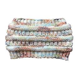 Yurosiay Damen Winter Stirnband Bunt Gestrickte Stirnband Verdicken Fleece Haarband Weiche Elastische Kopfband Breit Damen Wärmer Strick Stirnband Strick Headwrap für Frauen Mädchen Weiße von Yurosiay