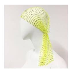 Yurosiay Kurz Strass Mesh Stirnband Glitzer Haarbänder Elastische Strass Netz Stirnband Nachtclub Sexy Kristall Kopftuch Mode Kopftücher Damen Turban Strass Party Für Frauen Mädchen Grün von Yurosiay