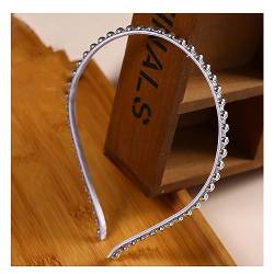 Yurosiay Silber Perlen Haarreifen Braut Elegant Kunstperlen Haarkrone Damen Stirnband Perlen Hochzeit Rutschfest Haarbänder Braut Kopfschmuck Haarreif Perlen für Mädchen Hochzeit Party 5# von Yurosiay