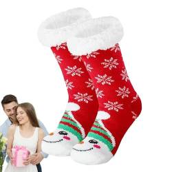 Weihnachtssocken - Weihnachts-Wintersocken | Atmungsaktive warme Socken, Weihnachts-Knöchel-Crew-Thermosocken für Mädchen Yusheng von Yusheng