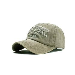 Yutdeng Retro Vintage Basecap New York Unisex Distressed Washed Baumwolle Kappe Outdoor Freizeit Hut Distressed Stickerei Cap Herren Baseballkappe Damen von Yutdeng