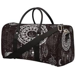 Boho Dreamcatcher Travel Duffle Bag for Men Women Tribe Mandala Overnight Weekender Bag Foldable Travel Duffel Bag Large Sports Gym Bag Waterproof Luggage Tote Bag Tear Resistant, Mehrfarbig, 17.4 x von Yzrwebo