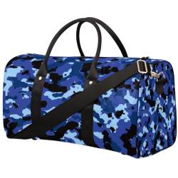 Digital Camo Travel Duffle Bag for Men Women Camouflage Overnight Weekender Bag Foldable Travel Duffel Bag Large Sports Gym Bag Waterproof Luggage Tote Bag Tear Resistant, Mehrfarbig, 17.4 x 8.3 x 9.5 von Yzrwebo