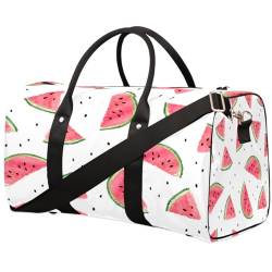 Fruit Watermelon Travel Duffle Bag for Men Women Summer Fruit Overnight Weekender Bag Foldable Travel Duffel Bag Large Sports Gym Bag Waterproof Luggage Tote Bag Tear Resistant, Mehrfarbig, 17.4 x 8.3 von Yzrwebo