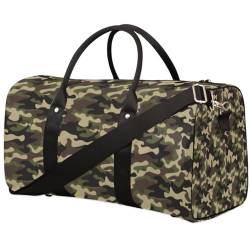Urban Camouflage Travel Duffle Bag for Men Women Camo Overnight Weekender Bag Foldable Travel Duffel Bag Large Sports Gym Bag Waterproof Luggage Tote Bag Tear Resistant, Mehrfarbig, 17.4 x 8.3 x 9.5 von Yzrwebo